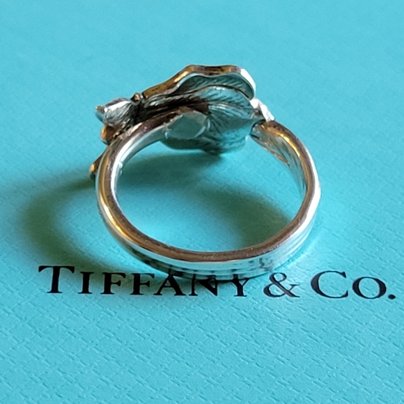 1885 Tiffany & Company IRIS Spoon Ring in Sterling Silver #66 - Picture 10 of 14